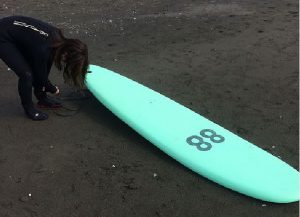 愛用のサーフボードと
